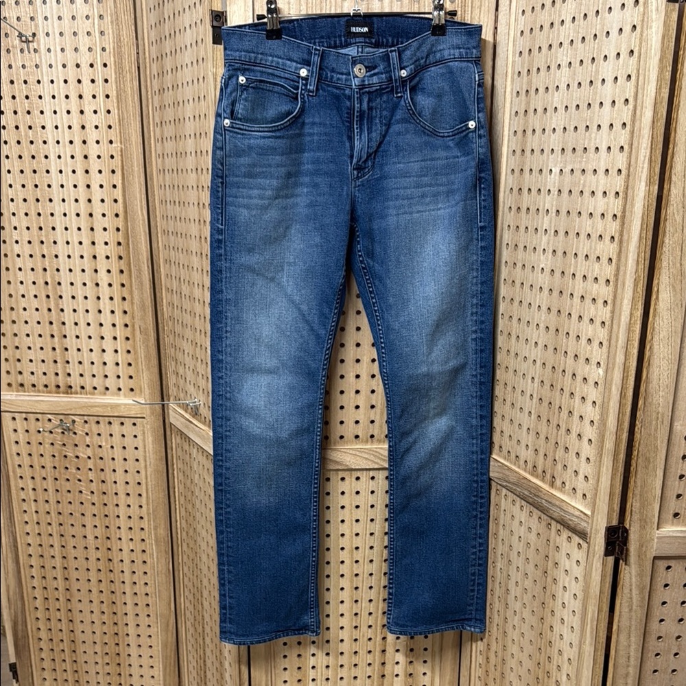 Hudson Byron Straight Leg Jeans Men Dark Wash Size 30
